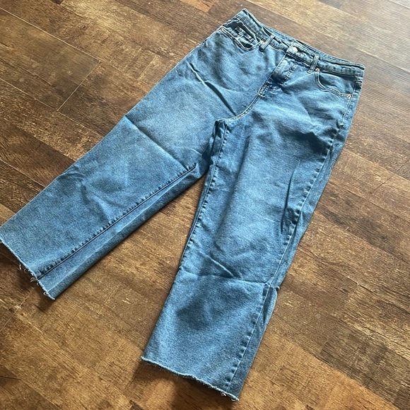 Wild Fable high-rise Skater wide leg full length denim jeans - Picture 2 of 7